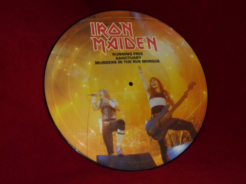 running free - live - vinyl picture disc - single - release 1985